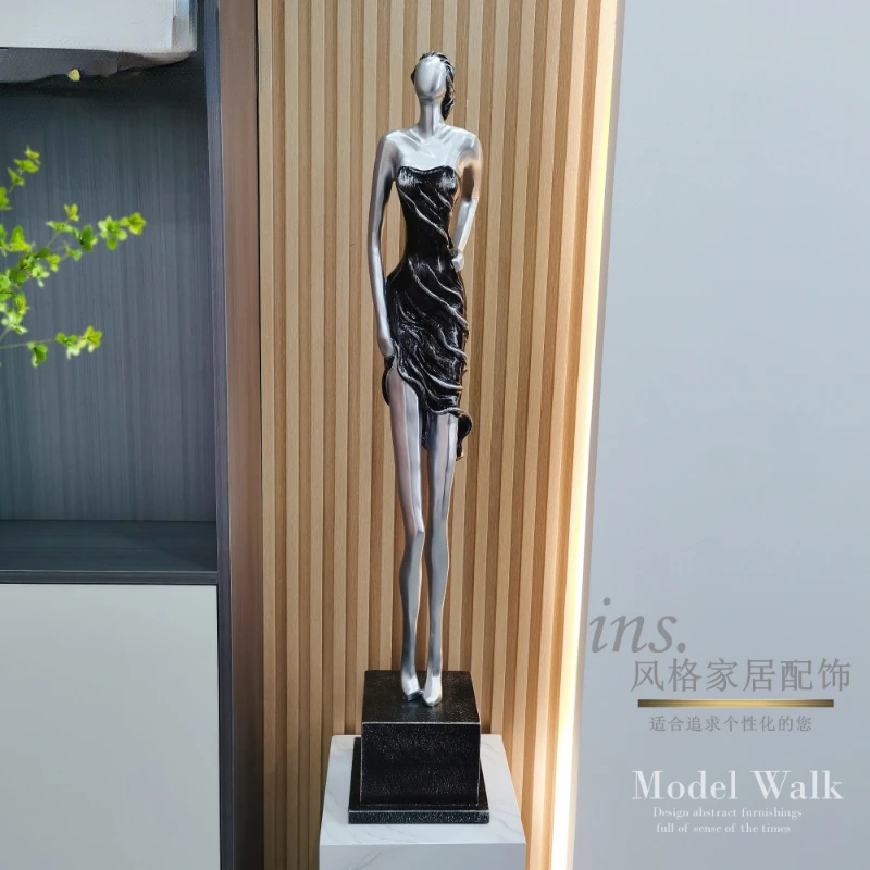 

Decorative decorations at the entrance, luxurious and high-end fiberglass figure art sculptures, European style handicrafts