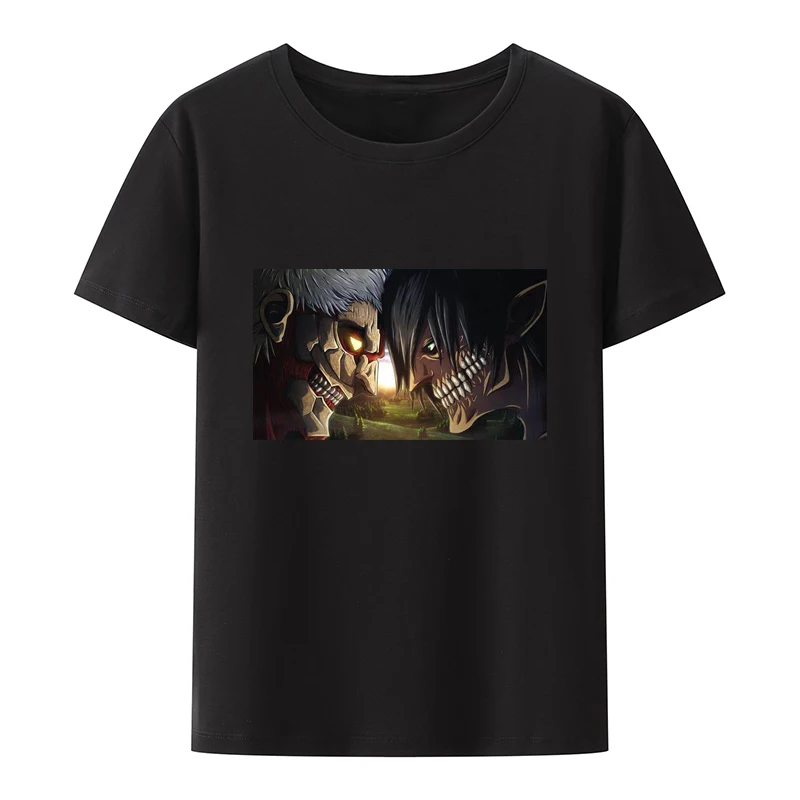 

Anime Attack on Titan T Shirt Men Kawaii Cartoon Shingeki No Kyojin Graphic Tees Harajuku Titans Attack Tshirt Men Clothing