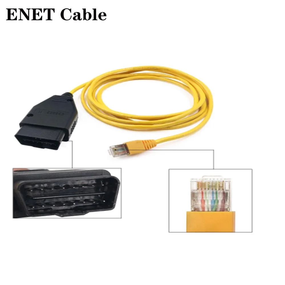 Интерфейсы для BMW ICOM, внешние данные Ethernet к 16-контактному интерфейсу OBD2, разъем серии F, скрытый инструмент передачи данных, ICOM Программирование данных