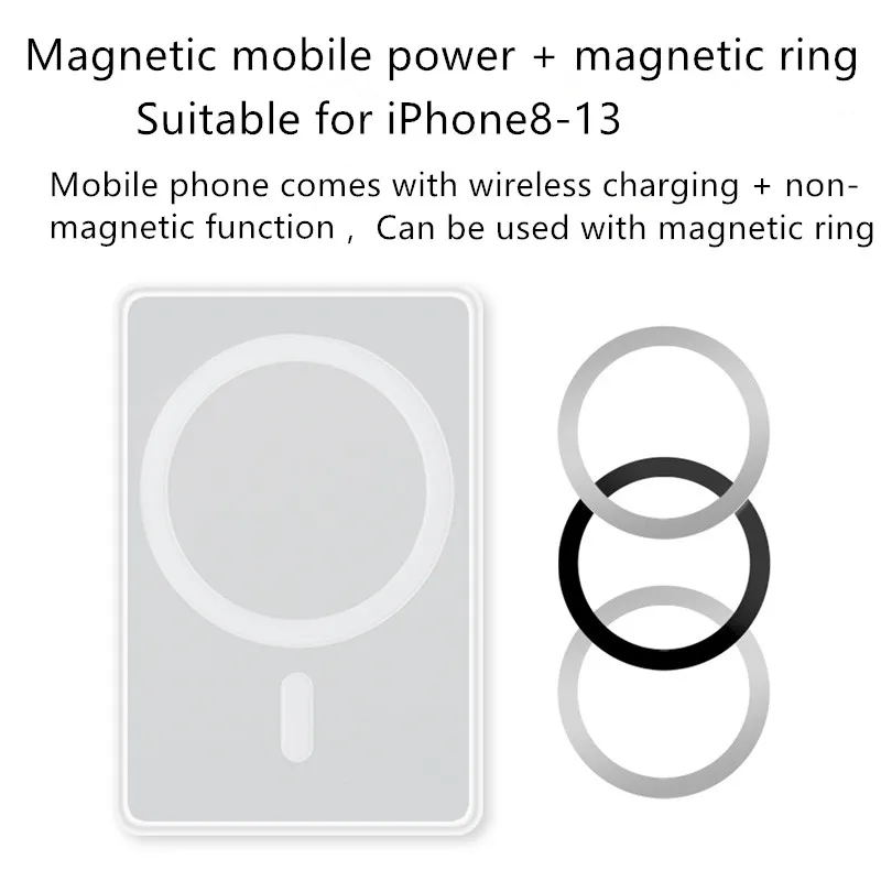 

Spare Power Bank Magnetic Wireless Charger For Iphone 12 13 Mini Powerbank External Auxiliary Battery 20W Fast Flash Charge 005