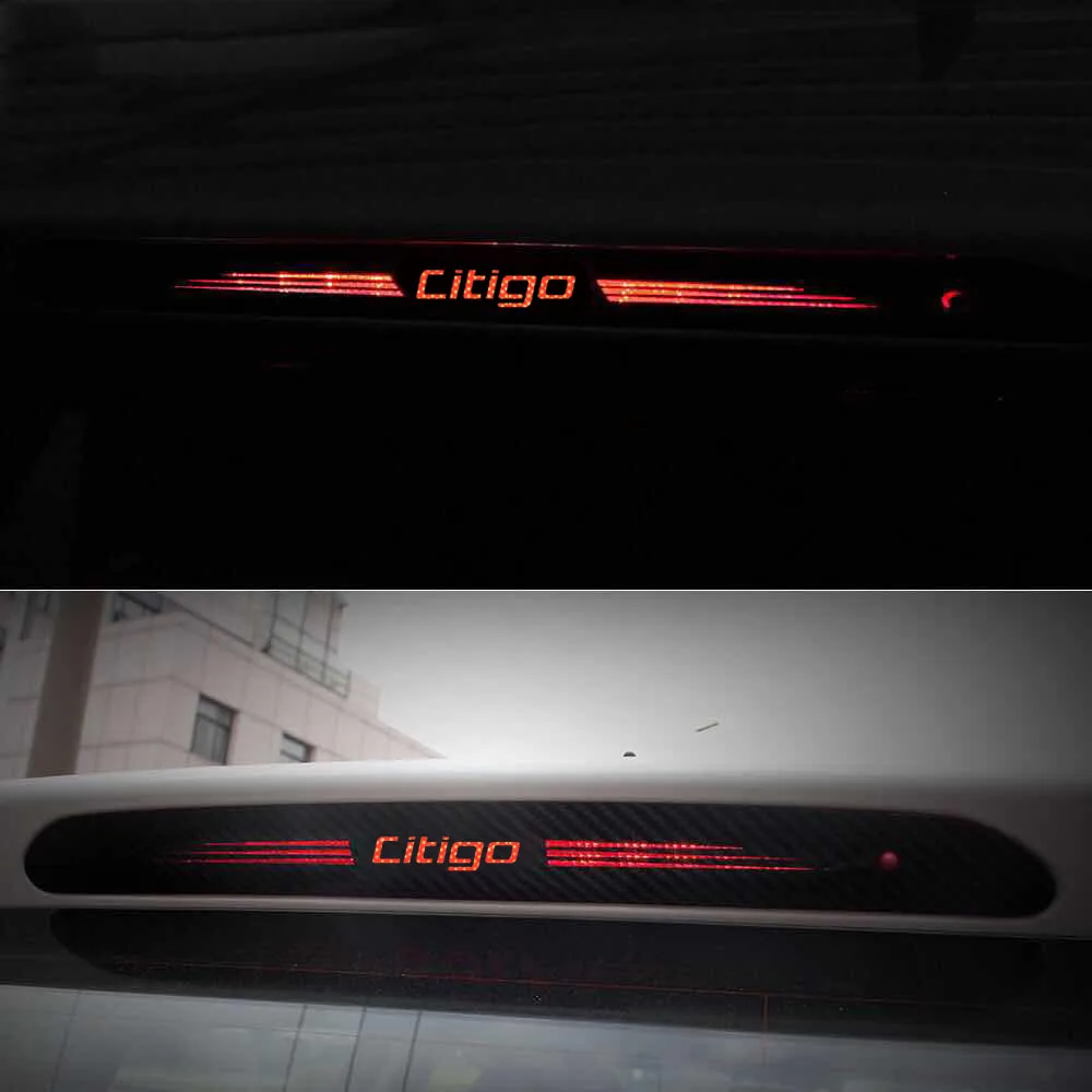 1 шт. автомобильные наклейки из углеродного волокна с высоким креплением