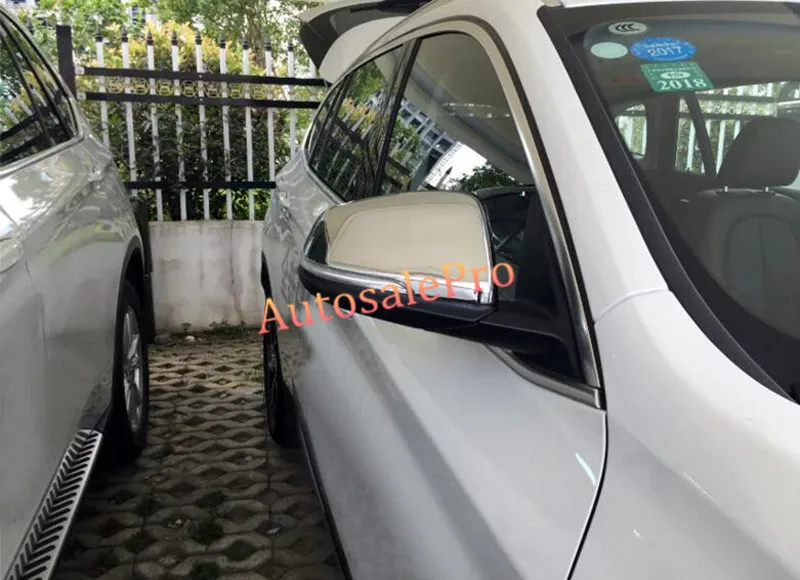 

FOR BMW X1 F48 2016 2017 ABS Chrome Bright /Matte Side Mirror Rearview Cover Trim 2pcs