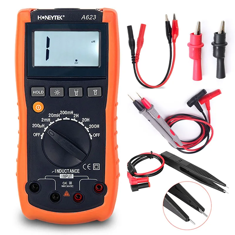 

Индуктивный мультиметр KUAIQU A623 оранжевый