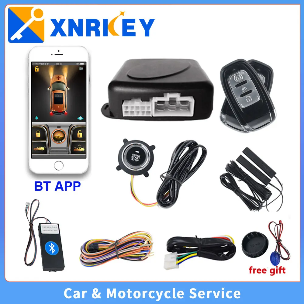

Car BT APP Remote Control Start Stop Engine Central lock Alarm Cardot Keyless Entry System can work Cut fuel Car immobiliz