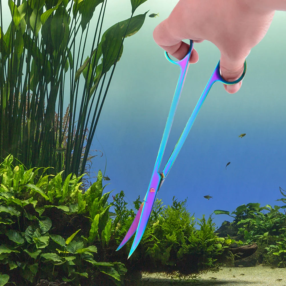 

Trimmer Stainless Steel Aquarium Trimmer Practical Fish Tank Aquatic Scissor