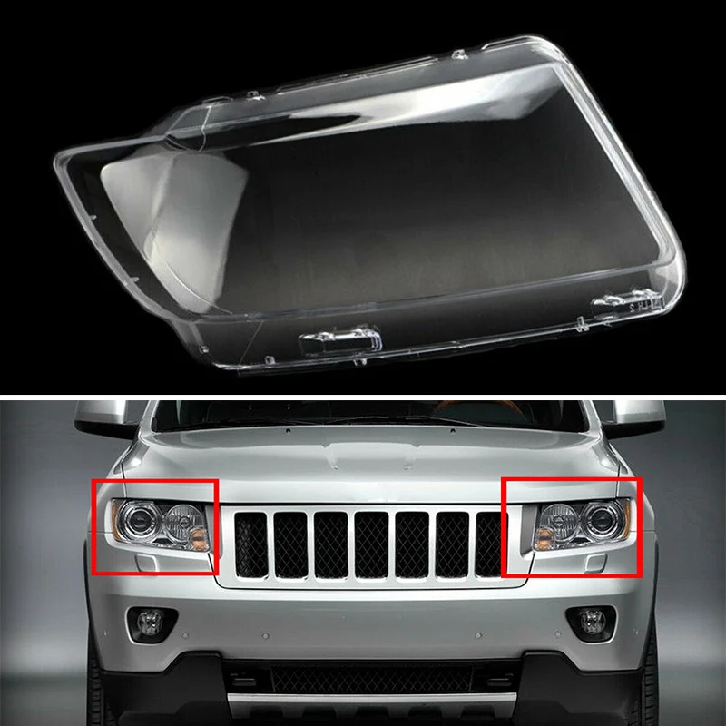 

Front Transparent PC Headlight Headlamp Cover Lens Fit for Jeep Grand Cherokee 2013 2012 2011 Right New