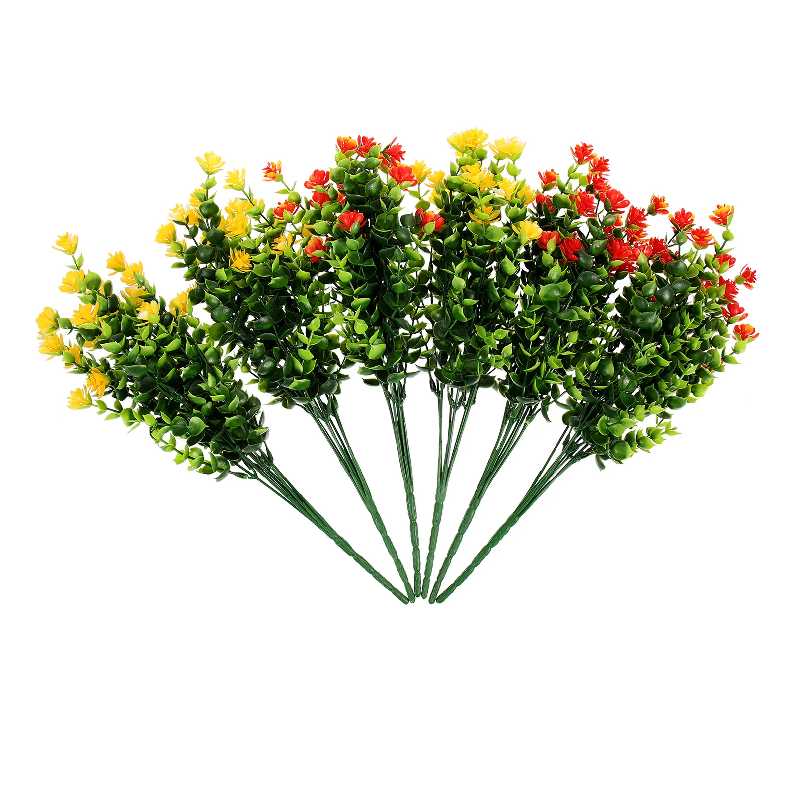 

Eucalyptus Stems Flowers Artificial Faux Fake Greenery Flowerfor Bouquet Grave Silk Leaves Cemetery Blumen Decor Wedding Stem