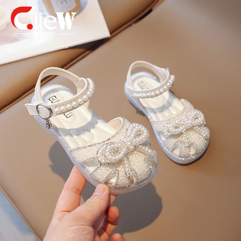 

Туфли принцессы для девочек, симпатичные детские сандалии с бантом, детские танцевальные туфли, дышащая обувь для маленьких девочек, размеры 23-36