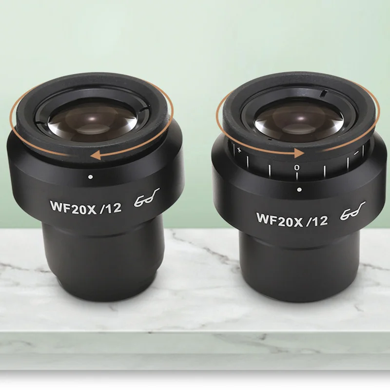 Настраиваемый микроскоп с высокой точкой зрения WF20X/12 мм окуляр стерео 20x30