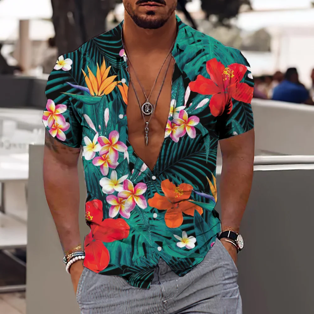 Рисунок 5 - Рубашка мужская с цветочным принтом