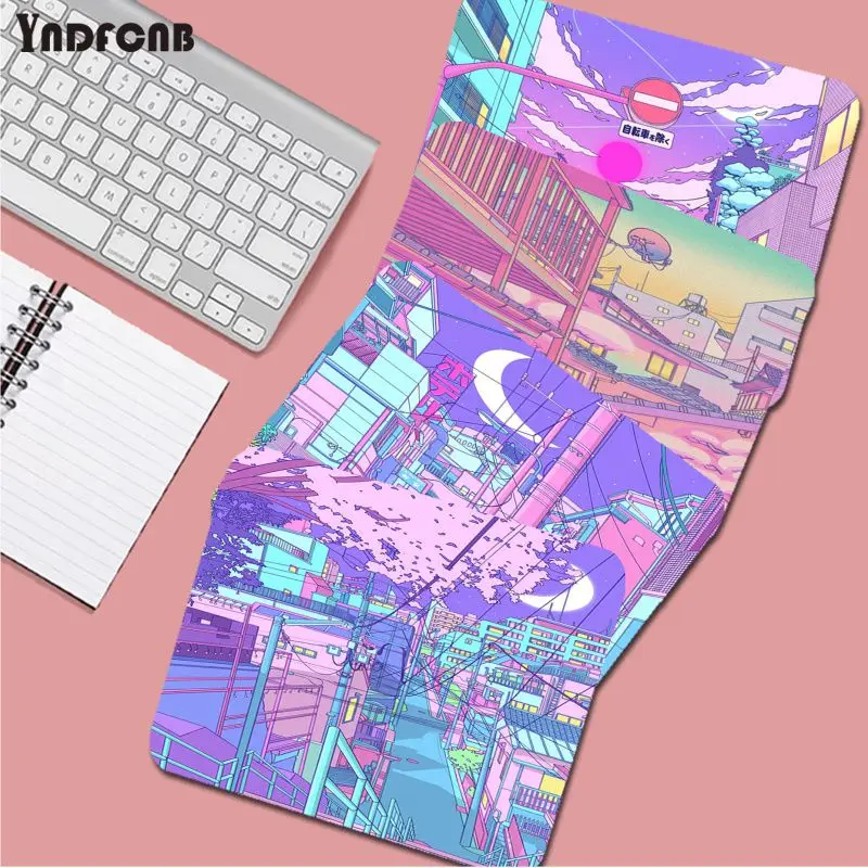 

Cartoon Anime moon landscape Anti-Slip Keyboard Mat Table Mat Students Gabinete PC Gamer Desktop Mouse pad Deskpad Home Decor