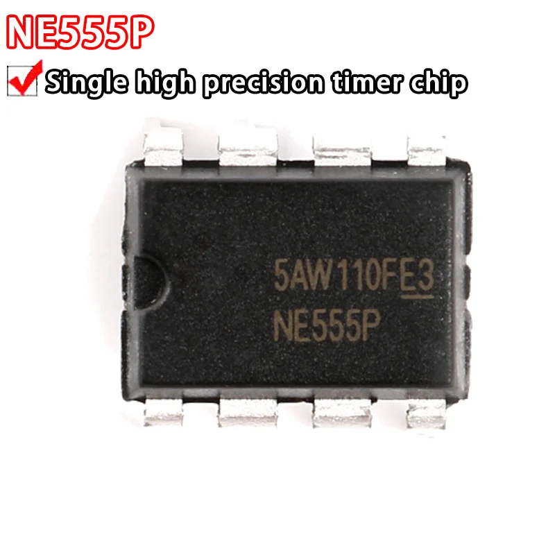 10 шт. NE555 NE555P NE555N встроенный чип высокоточного таймера DIP8