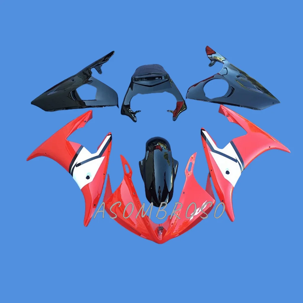 Запчасти для вторичного рынка, бритья 03-05 для YAMAHA yzf600CC, комплект обтекателей YZF R6 2003 2004 2005, комплекты на заказ, красный, черный