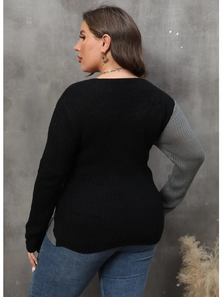 Рисунок 2 - Женский свитер с контрастной вставкой