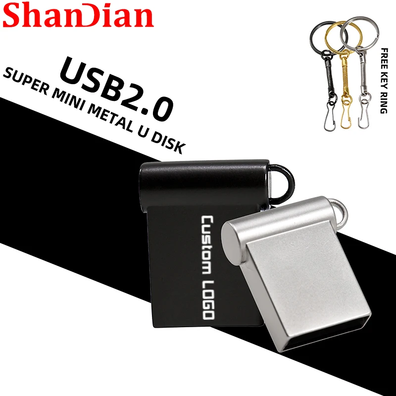 

SHANDIAN новый супер мини металлический Usb флеш-накопитель 8 ГБ 16 ГБ 32 ГБ, высокоскоростной накопитель, U-диск 64 ГБ, флеш-накопитель 2,0 Usb