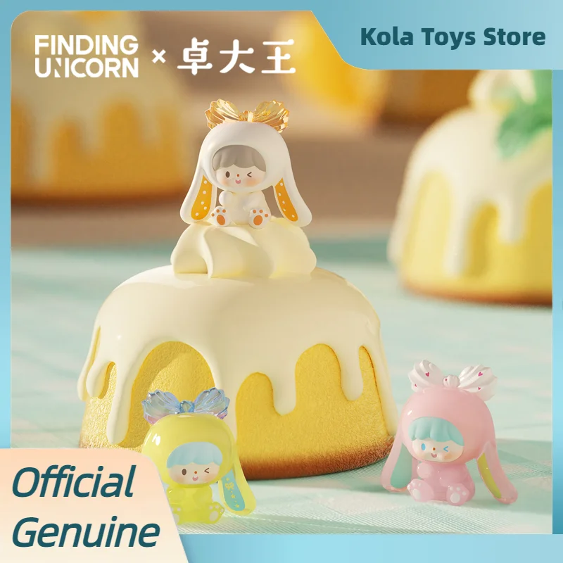 Фото Коллекционная фигурка-сюрприз Finding Unicorn Zhuo Dawang Blind Box Sweet Cream Series Uli, настольное украшение, подарок для коллекционеров №3