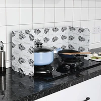 new aluminum foldable kitchen gas stove baffle plate kitchen frying pan oil splash protection screen kichen accessories