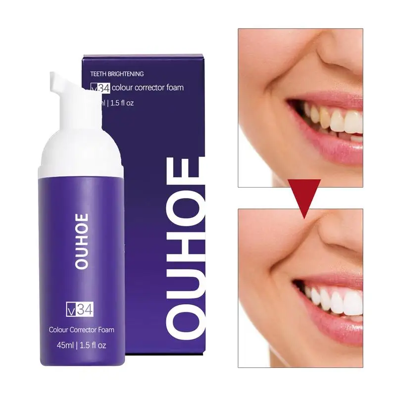 

Teeth Whitenings Mousse Ultra-fine Teeth Whitenings Mousse 45ml Mousse Foam Deeply Cleaning Gums Stain Removal Oral Care