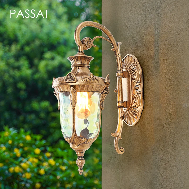 

W1019 Traditional Outdoor Wall Light ,Aluminum Lamp Body,Glass Lampshade ,Waterproof,E27 LED Bulbs(Include)110v-220v