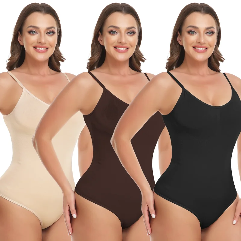 Women Sexy Thong Bodysuits Corsets Butt Lifter Waist Trainer Shapewear MISS MOLY Seamless Strap Tummy Slimming Skims Shaper Faja