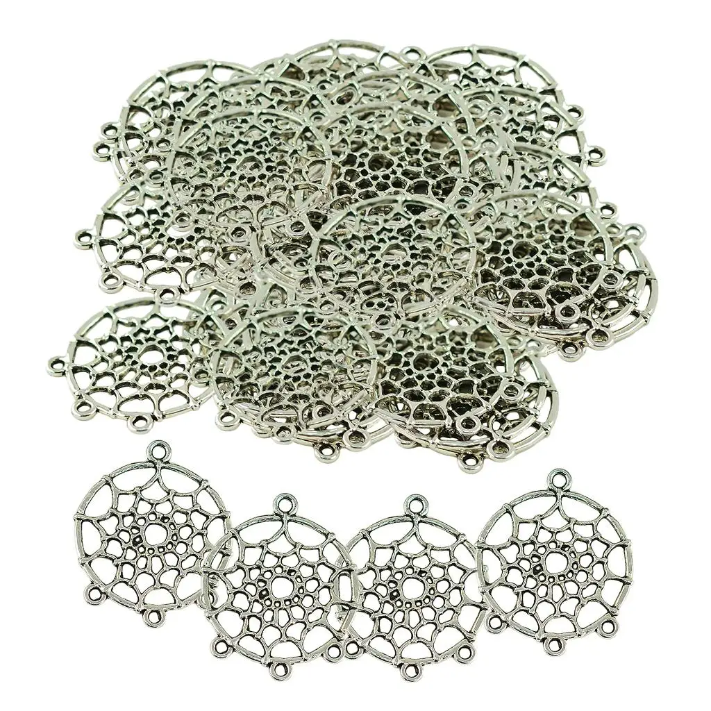 

50pieces Native Theme Style Charms Antiqued Pendant For Necklace, Bracelets ,Earrings ,Hair Accessory 34x28mm