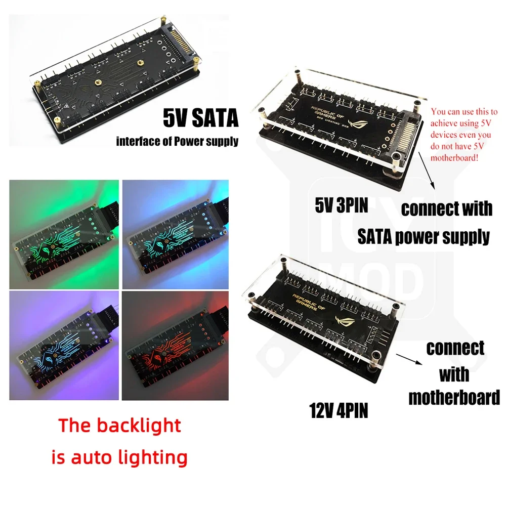 Концентратор ROG RGB на 1-10 портов