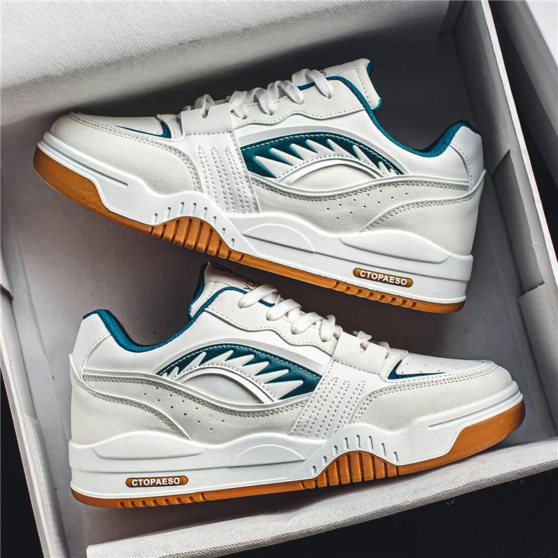 

Мужские повседневные модные Универсальные спортивные туфли 2023, Летние кожаные уличные прогулочные туфли на платформе, дизайнерские Роскошные туфли на плоской подошве