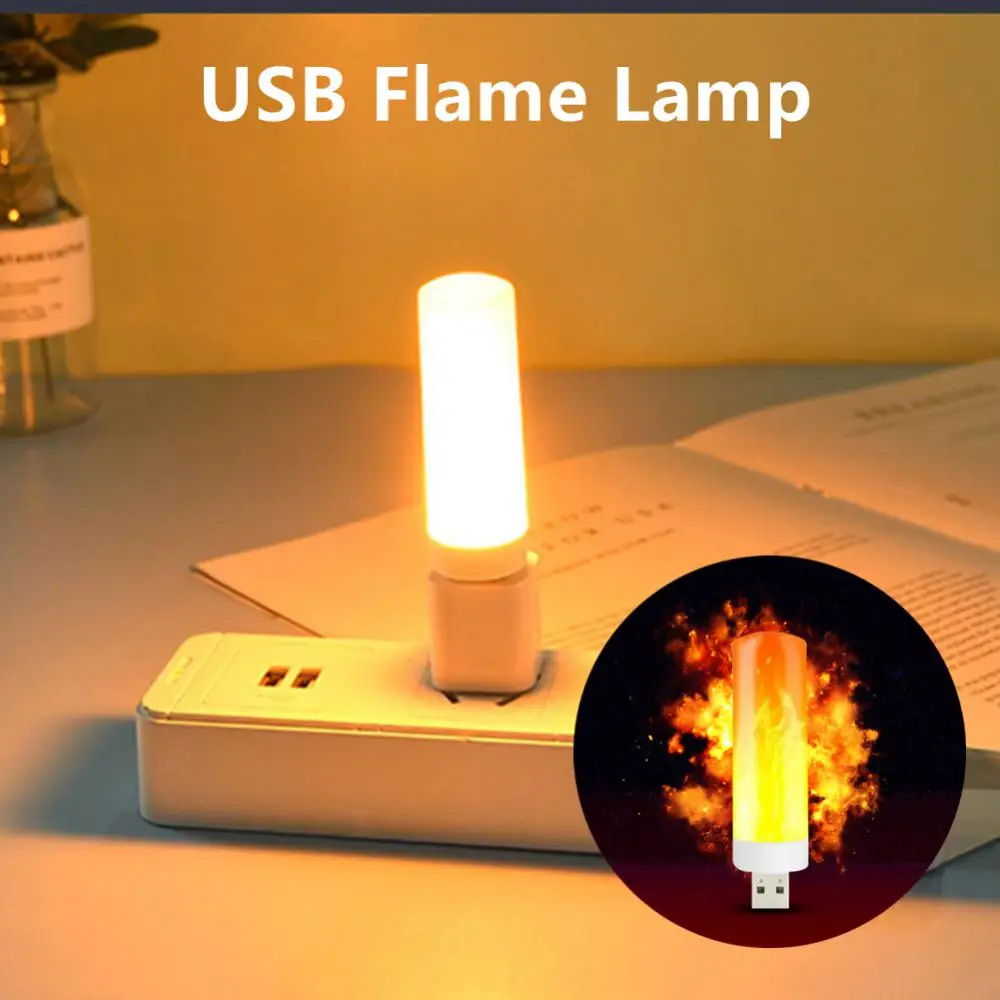 

Светодиодный USB-светильник на Хэллоуин, лампа с мигающим огнем для улицы и помещения, фонарь для внешнего аккумулятора, освесветильник для к...