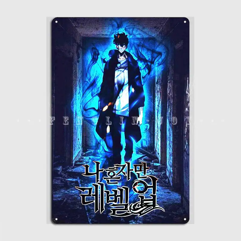 

Solo Levelling Poster Metal Plaque Club Pub Garage Personalized Wall Decor Tin Sign Posters