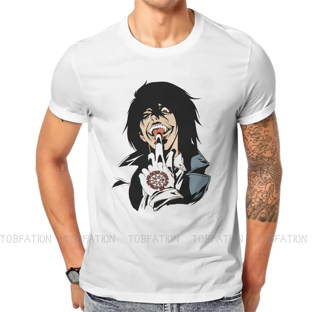 Hellsing Manga Abraham Van Helsing oryginalne koszulki ostateczny Alucard personalizuj męska T koszula Hipster odzież 6XL