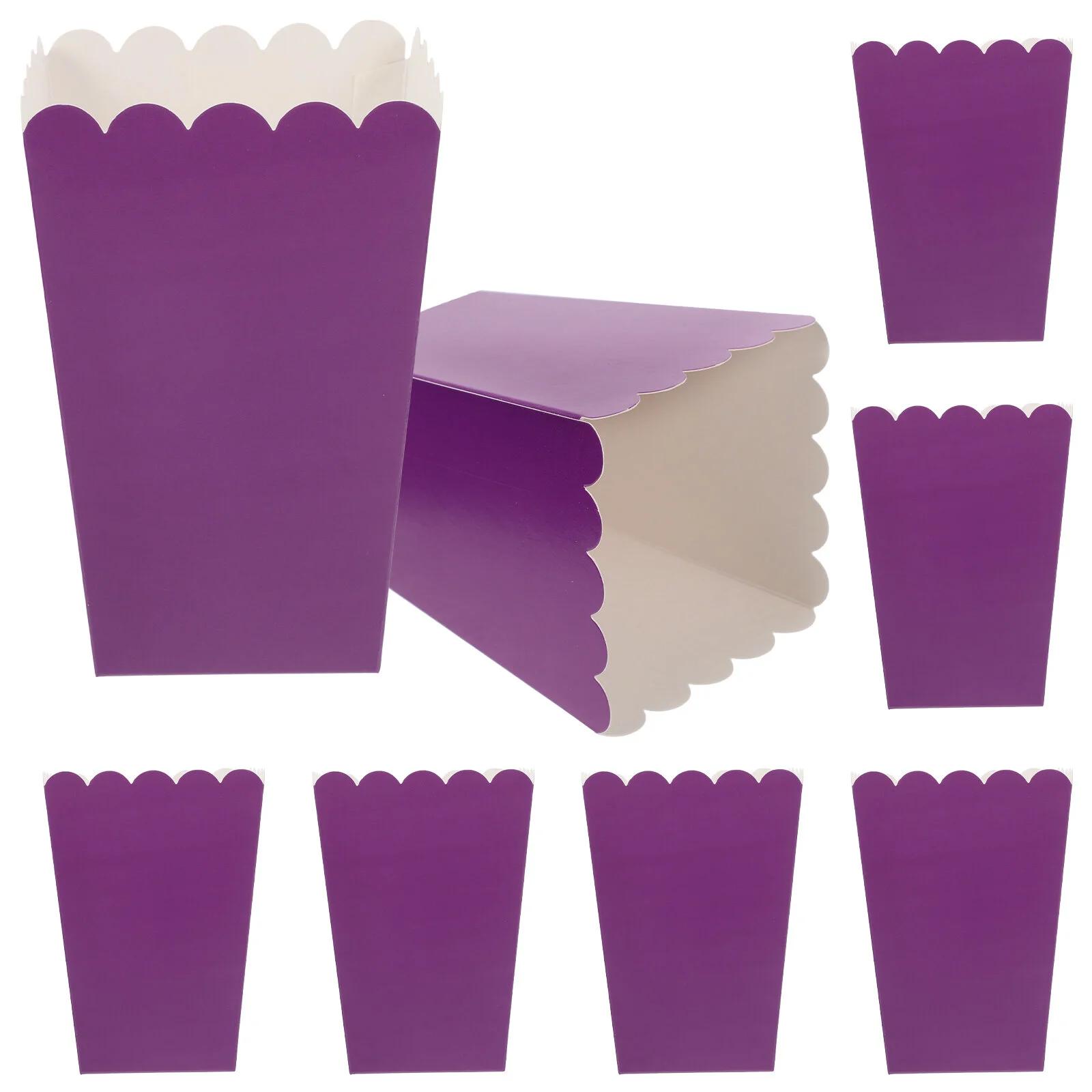 

50 Pcs Popcorn Box Theater Paper Mini Cake Containers Cookie Candy Party Snack Bucket Food Cup