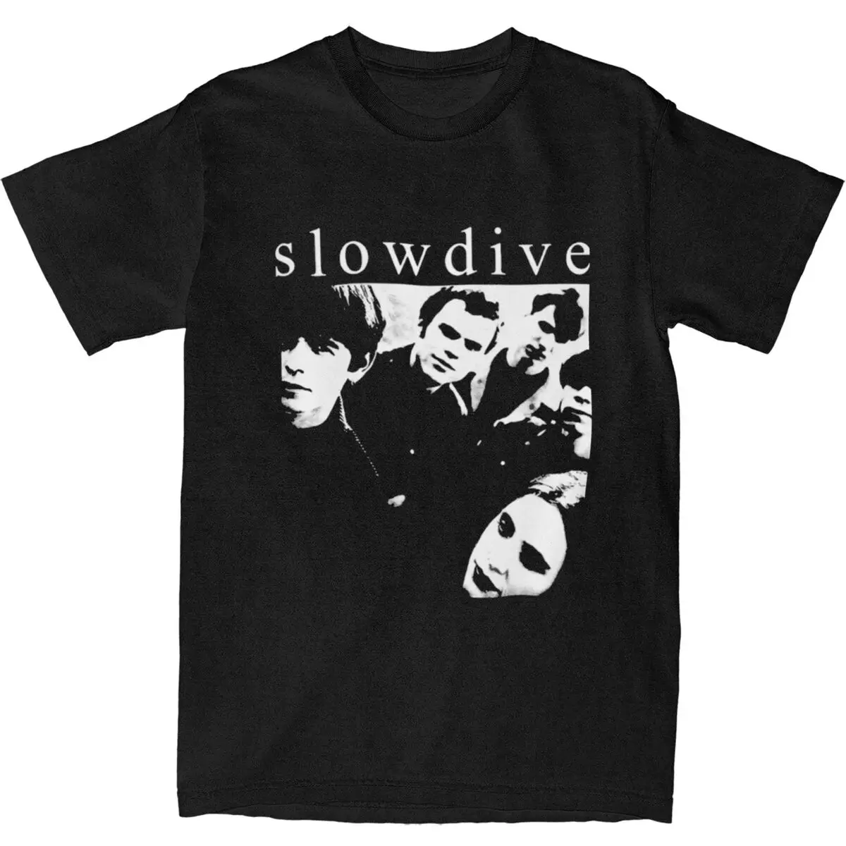 Винтажная Футболка Slow Dive хлопковые футболки новинка футболка для мужчин летняя