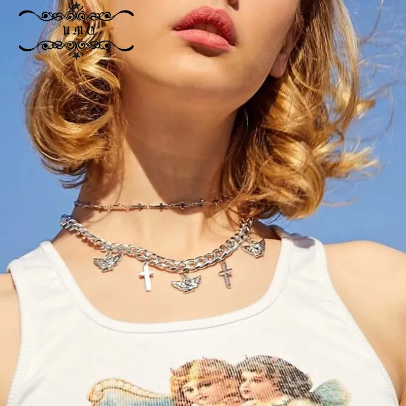 

Цепочка с подвеской в виде ангела в стиле хип-хоп