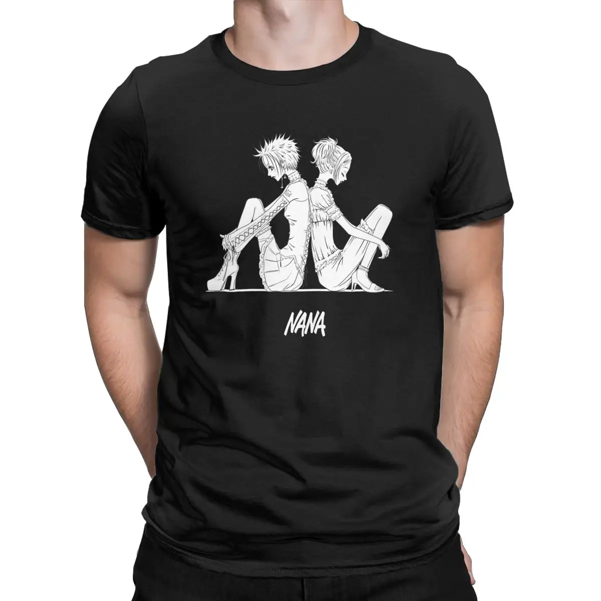 

Nana Black Stones Band T-Shirt Men Ai Yazawa Funny 100% Cotton Tee Shirt Crew Neck Short Sleeve T Shirts Printed Clothes