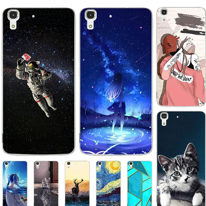 Новинка, Модный чехол для телефона Huawei Honor 4A Y6 2015 дюйма, женская модель, задняя крышка из мягкого силикона с мультяшным рисунком