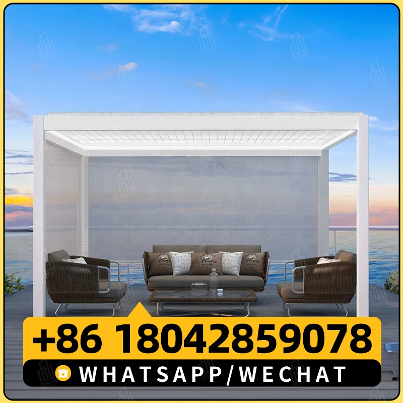 KAKADU Pergola Exterior Aluminium Outdoor Алюминиевая электрическая пергола премиум-класса