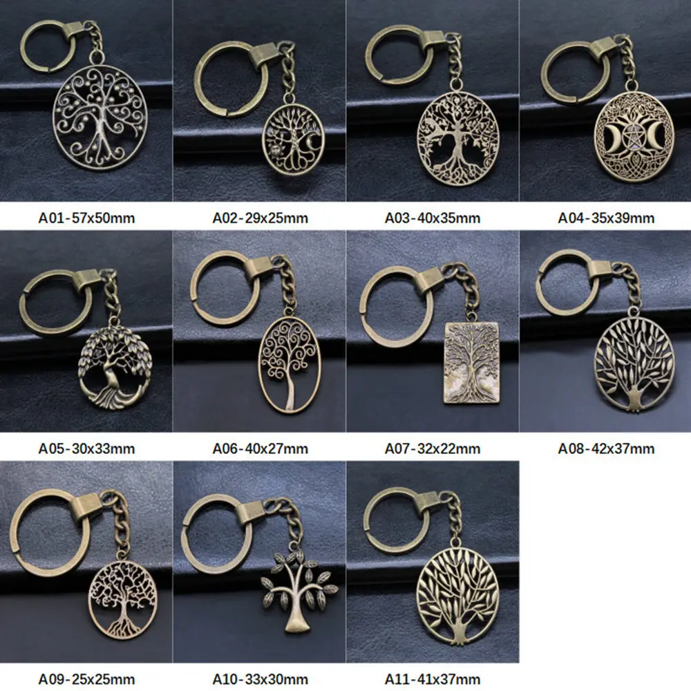 

Новое поступление, брелки с подвесками в виде бронзового дерева для женщин, подарок