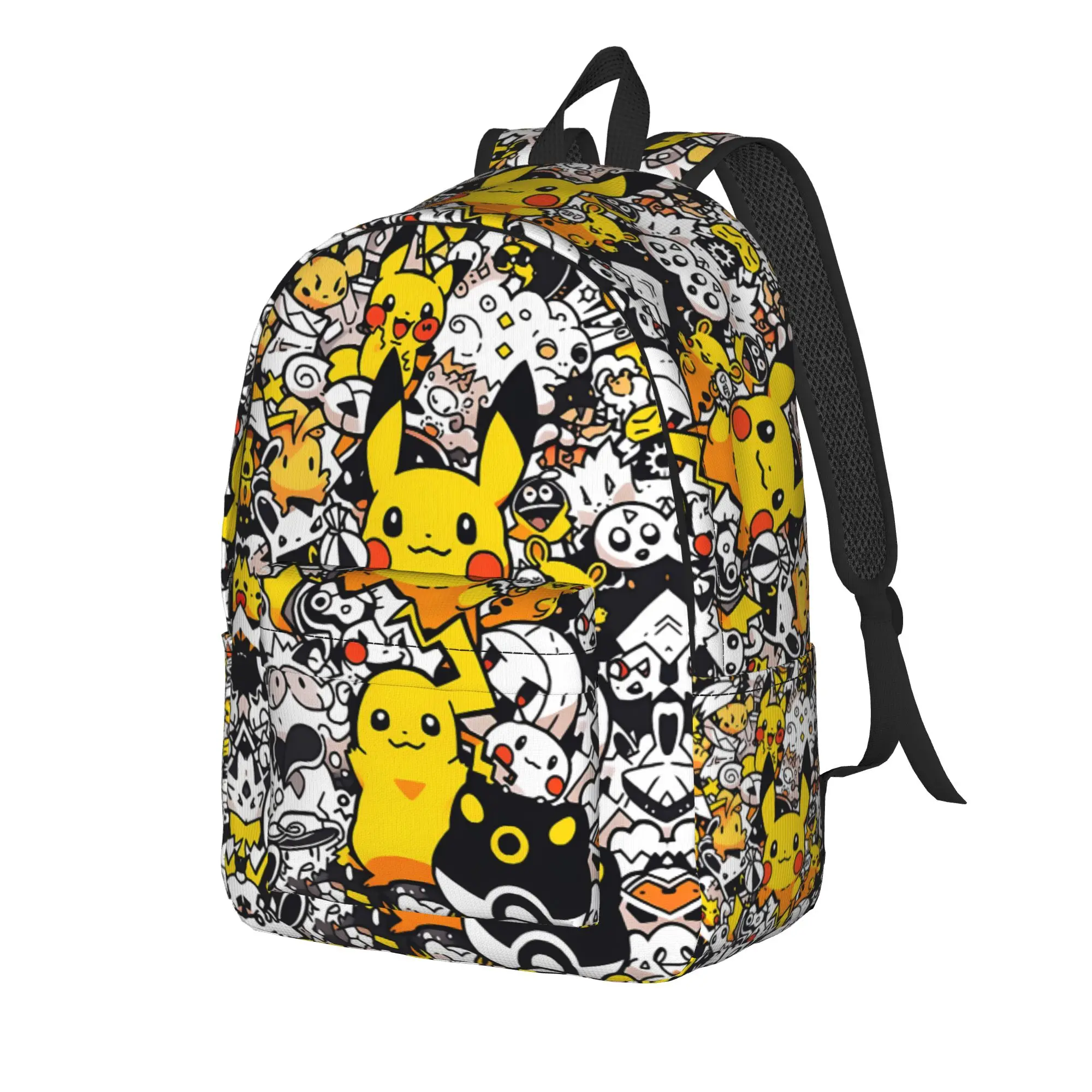 Фото Модный рюкзак Pokemon Pikachu, модный рюкзак Mochilas для работы и офиса, рюкзак большой вместимости №2