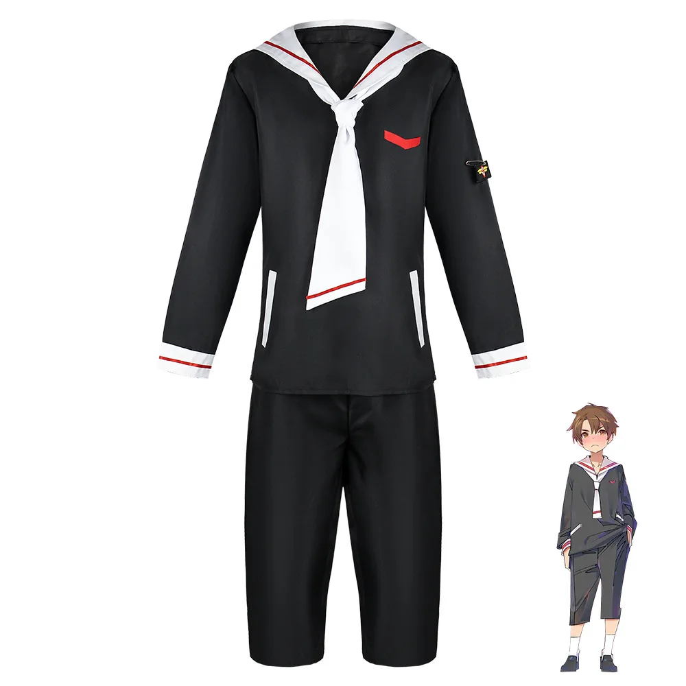 Школьная форма Cardcaptor Sakura Syaoran Li униформа морского моряка рабочая верхняя одежда