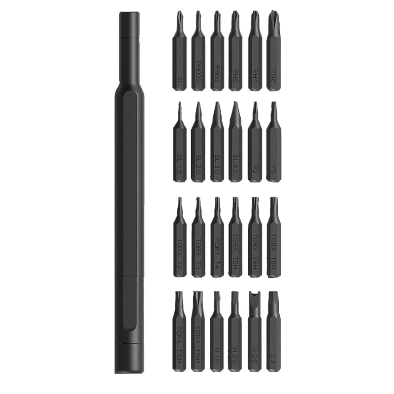 

Screwdriver Kit 24 Precision Magnetic Bits DIY Dismountable Screw Driver Set Mini Tool Case For Smart Home Phone Repair
