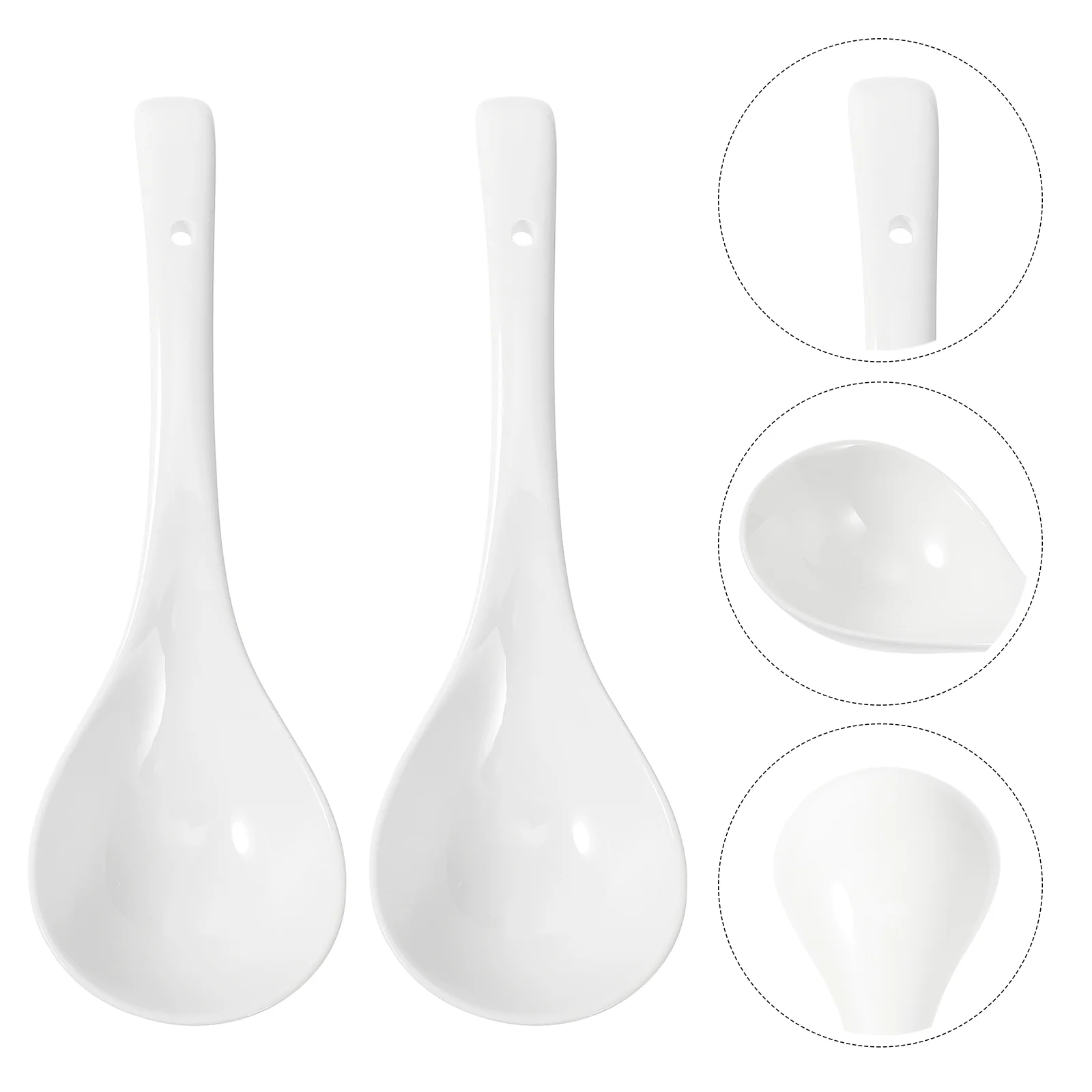 

2 шт., керамические ложки для супа