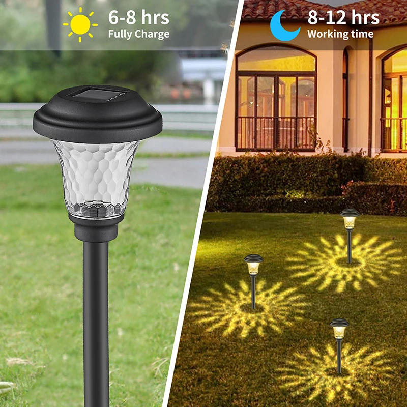 

Светодиодная уличная садовая лампа на солнечной батарее, многоцветный Водонепроницаемый RGB светильник для двери, дорожек, двора, газона, патио, декоративное освещение