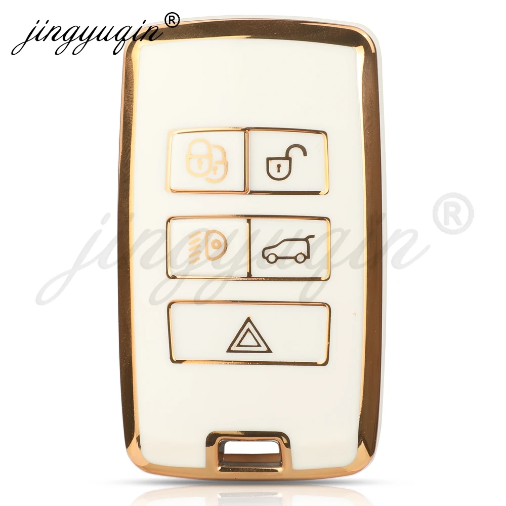 

Чехол Для Автомобильного Ключа Jingyuqin Из ТПУ С Дистанционным Управлением Для Land Rover Range Rover Sport Velar Evoque Fre...
