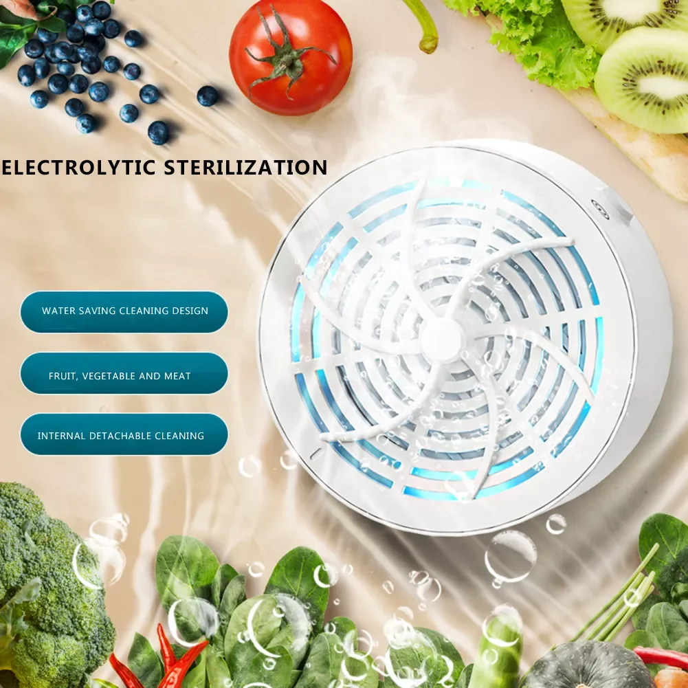 

Dishwasher Fruit Vegetable Washing Machine Portable Wireless Fruit Food Purifier Household Food Cleaner Machine Removes Pesticid
