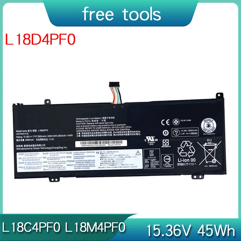 L18C4PF0 L18M4PF0 L18D4PF0 Аккумулятор для Lenovo ThinkBook 13S-IML 20RR 14S-IML 20RS 13S-IWL 20R9 14S-IWL 20RM SB10W67202/259/351