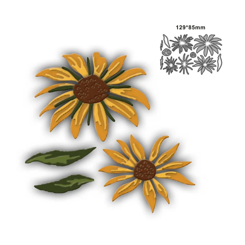 

Новинка 2022, изображения хризантемы Leav, металлические пресс-формы для «сделай сам», скрапбукинг, изготовление открыток, тиснение, ремесло, декоративные без штампов