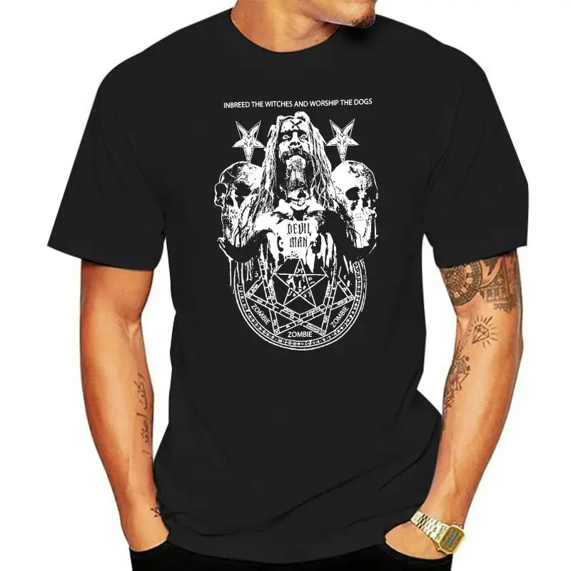 

Rob Zombie Devil Man 2011 Tour Black T Shirt New Official Pentagram