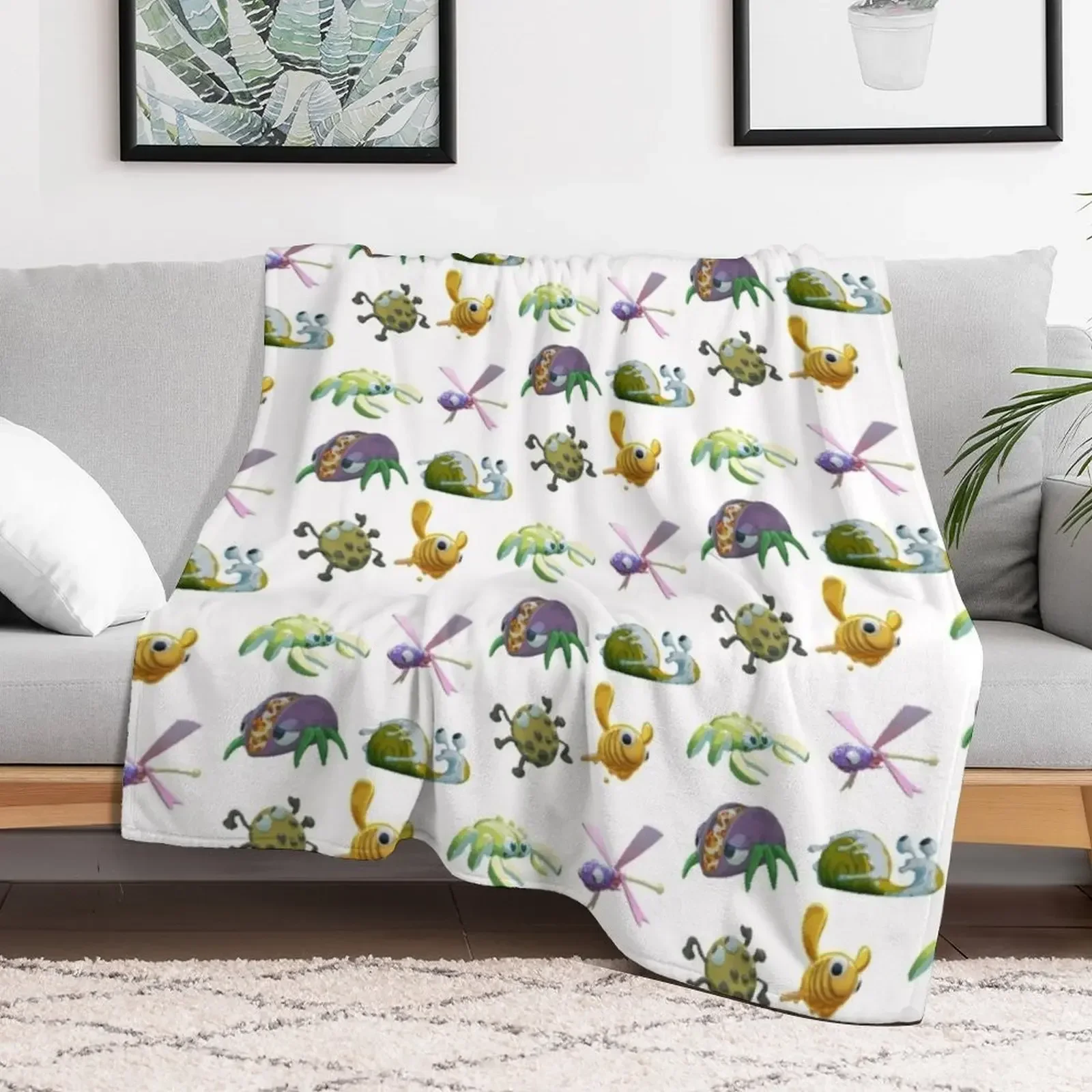 Bugsnax Набор наклеек декоративное одеяло для диванов покрывала кровати роскошная