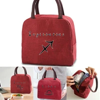 lunch bag lunch dinner box women lunch canvas bags zipper insulated bento handbag food picnic thermal portable cooler tote bags