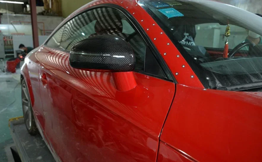 Сменная крышка бокового зеркала автомобиля из углеродного волокна для Audi R8 07-11 TT